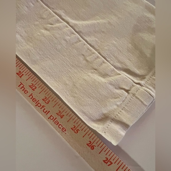 Hudson cream carpenter "Fashion Pant" denim sz 27 cargo pockets stretch mid rise - Picture 9 of 10